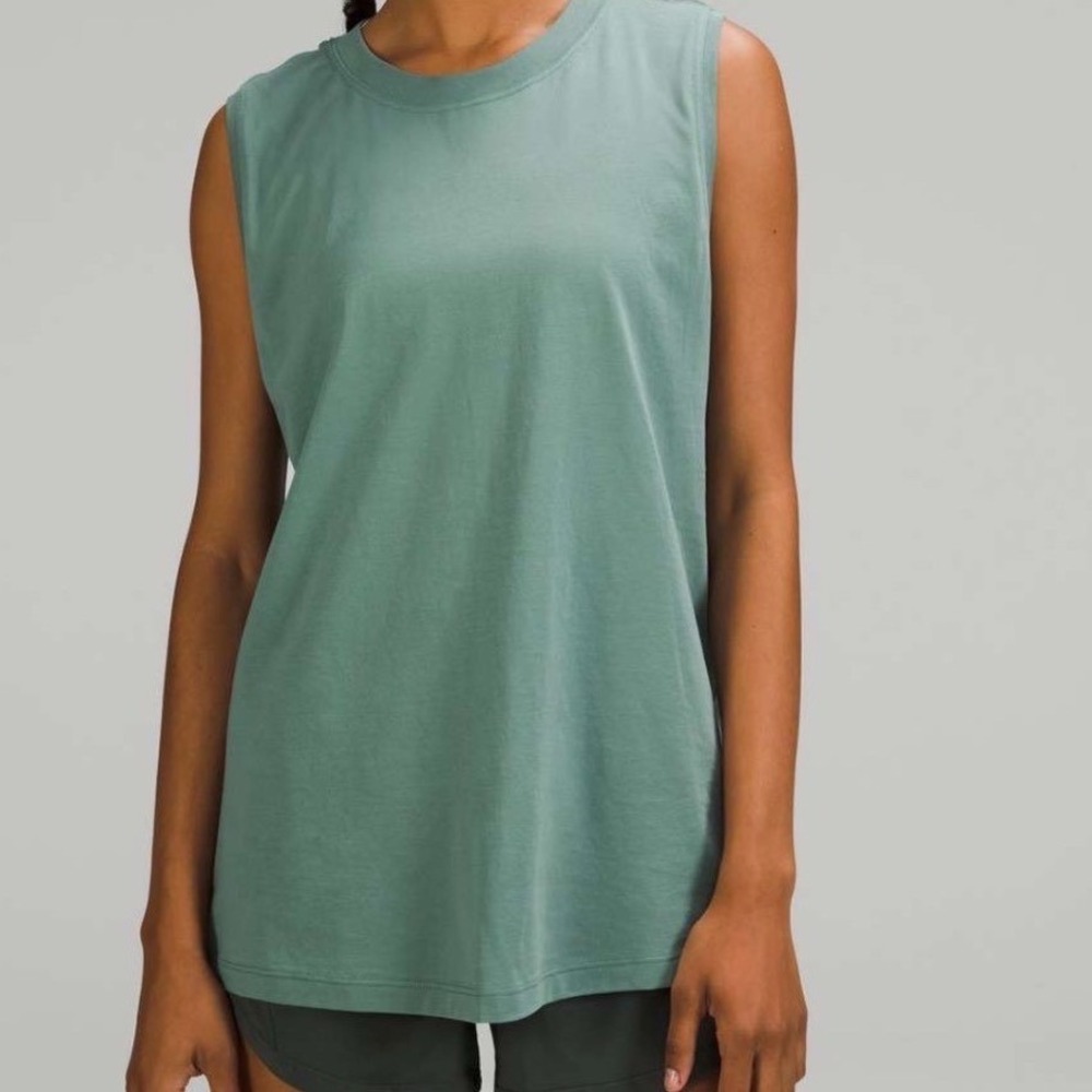 Lululemon All Yours Tank Top Tidewater Teal Vitasea Relaxed Fit Sleeveless Yoga